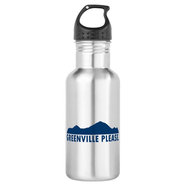 Greenville South Carolina Bitte Edelstahlflasche (Vorderseite)