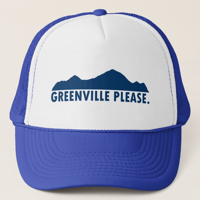 Greenville South Carolina Bitte Truckerkappe (Vorderseite)