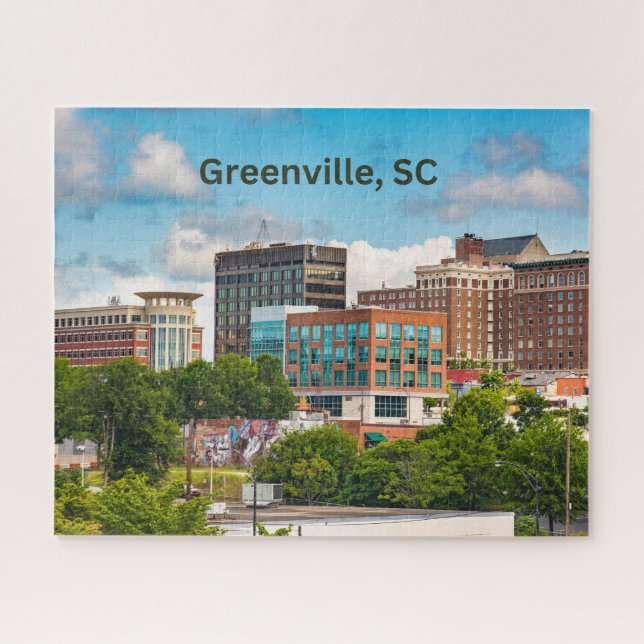 Greenville, South Carolina, Downtown Gebäude (Horizontal)