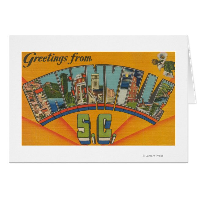 Greenville, South Carolina - Große Buchstabenszene (Vorderseite (Horizontal))