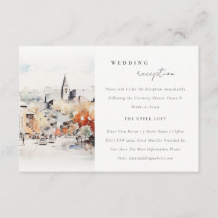 Greenville South Carolina Hochzeitsempfang Begleitkarte