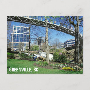 Greenville South Carolina Liberty Bridge Travel Postkarte
