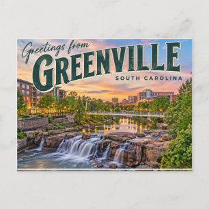 Greenville South Carolina Postkarte