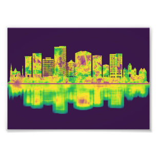 Greenville South Carolina Skyline Fotodruck