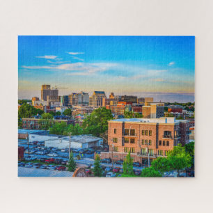 Greenville, South Carolina, Sonnenuntergang in der