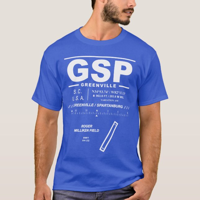 Greenville Spartanburg Intl Airport GSP T - Shirt (Vorderseite)