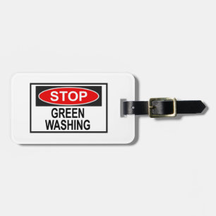 Greenwash-Zeichen beenden (1) Gepäckanhänger