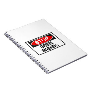 Greenwash-Zeichen beenden (1) Notizblock