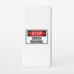 Greenwash-Zeichen beenden (1) Samsung Galaxy S10 Hülle<br><div class="desc">Greenwash ist eine Form des Marketings,  in der grüne PR und grünes Marketing trügerisch eingesetzt werden,  um die Öffentlichkeit davon zu überzeugen,  dass die Produkte,  Ziele und Strategien einer Organisation umweltfreundlich sind.</div>
