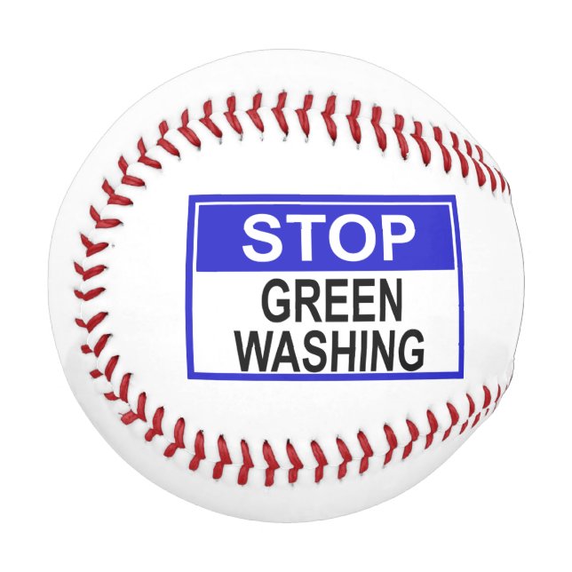 Greenwash-Zeichen beenden Baseball (Vorderseite Links)