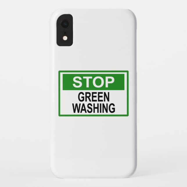 Greenwash-Zeichen beenden Case-Mate iPhone Hülle (Rückseite)