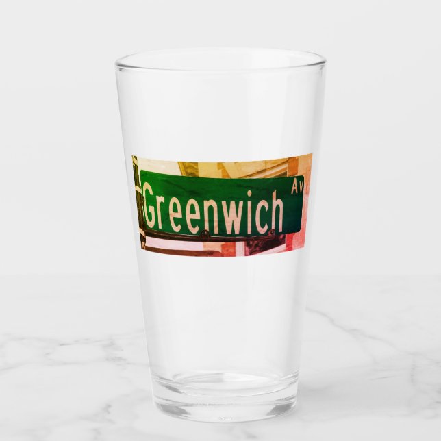 Greenwich Ave, Greenwich, CT Glas (Vorderseite)