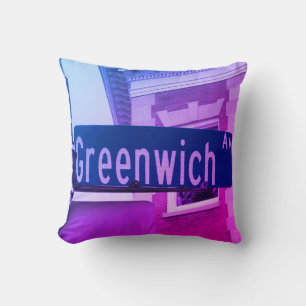 Greenwich Ave, Greenwich, CT Kissen