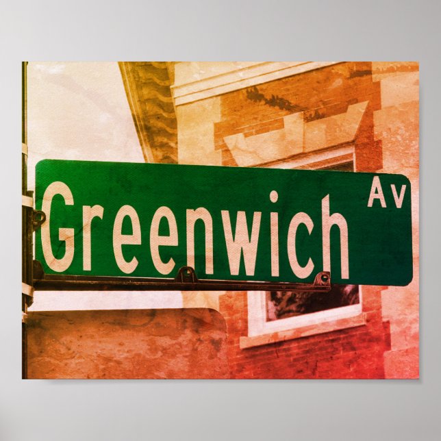 Greenwich Ave, Greenwich, CT Poster (Vorne)