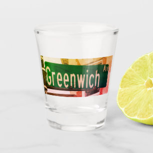 Greenwich Ave, Greenwich, CT Schnapsglas