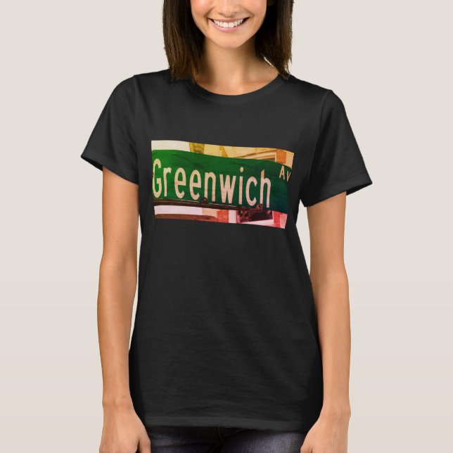 Greenwich Ave, Greenwich, T-shirt CT (Devant)