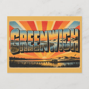 Greenwich PEI Schwimmender Steg Dünen Kunst Postkarte