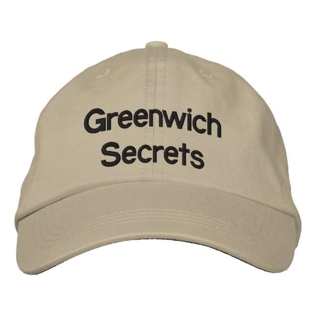 Greenwich Secrets Bestickte Baseballkappe (Vorderseite)