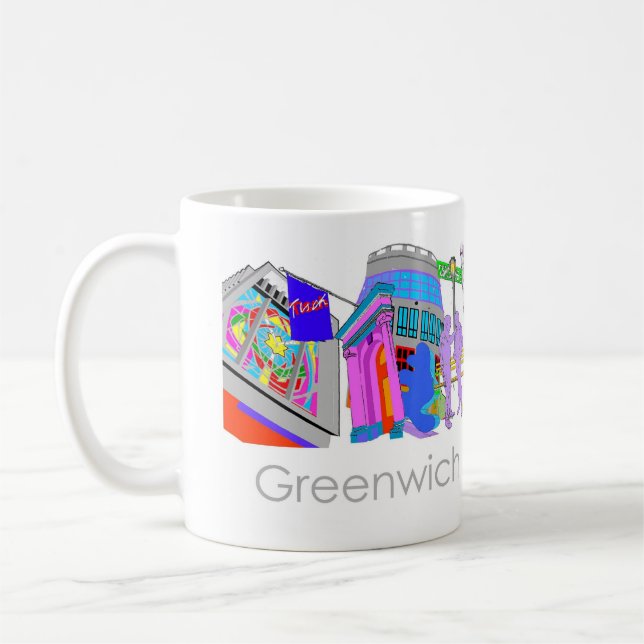 Greenwich Village NYC Kaffeetasse (Links)