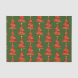 Greenwith Red Tree Holiday Tissue Paper Seidenpapier