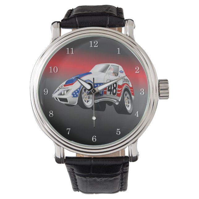Greenwood Corvette Endurance Racer Watch Armbanduhr (Vorderseite)