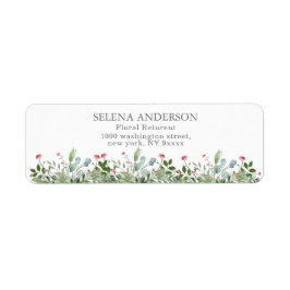 Greeny Wild Meadow Botanical Wedding Address