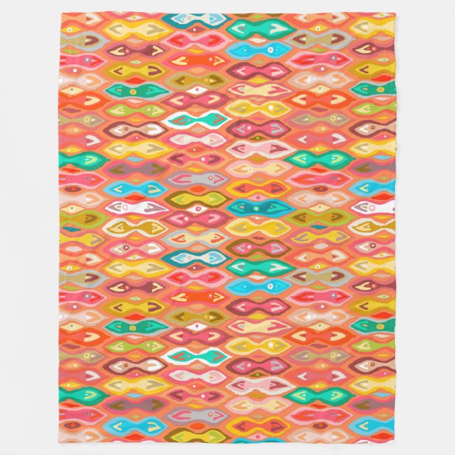 Greeshma ikat fleecedecke (Vorderseite)