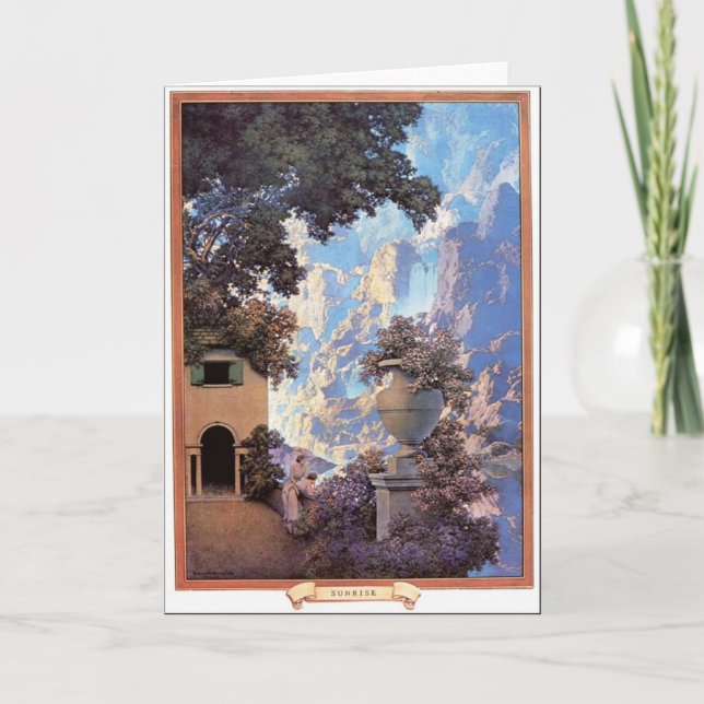 Greetin Karte mit "Sonnenaufgang" durch Maxfield (Vorderseite)
