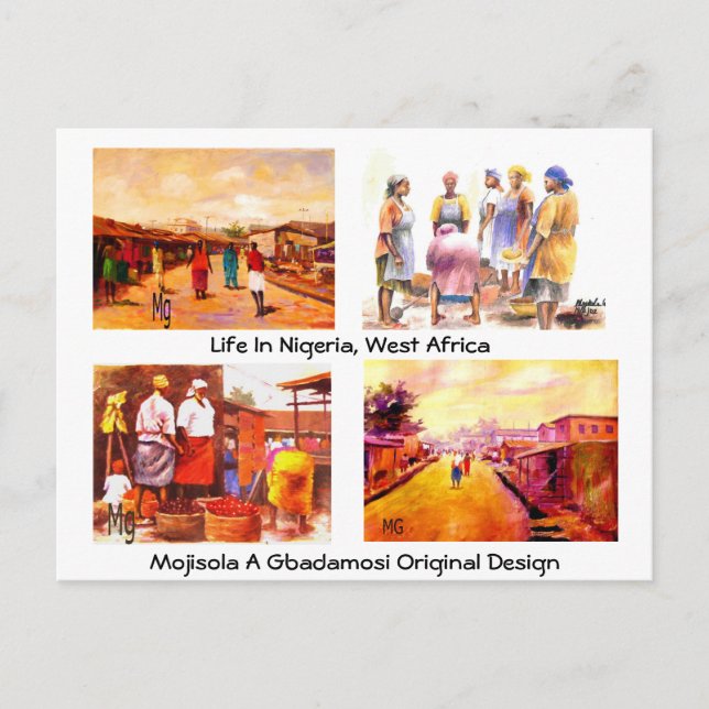 GREETING AUS AFRIKA POSTKARTE (Vorderseite)