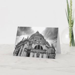 Greeting Card blank, with Church Karte