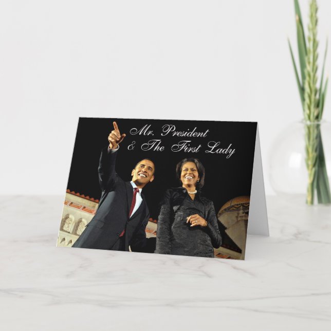 Greeting Card Mr. President & The First Lady Karte (Vorderseite)