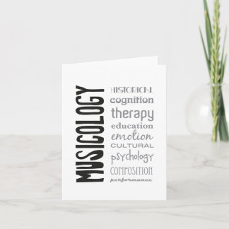 greeting card - MUSICOLOGY Karte