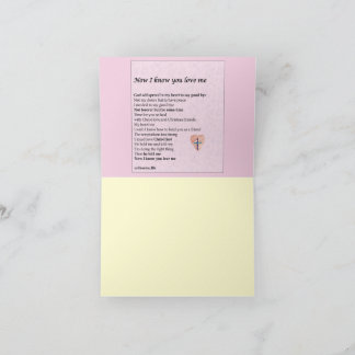 Greeting Card "Now I know you love me" Dankeskarte