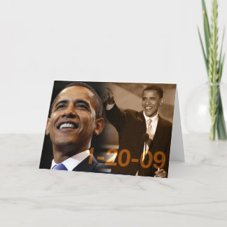 Greeting Card Obama 1-20-09 Karte