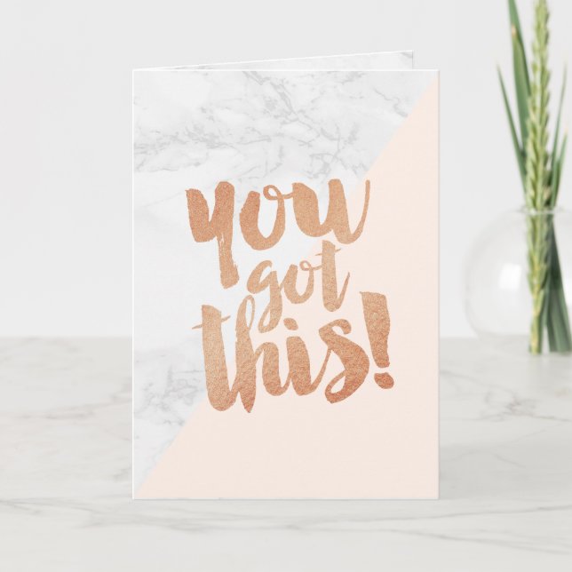 Greeting Card Promotion You Got This Motivational Karte (Vorderseite)
