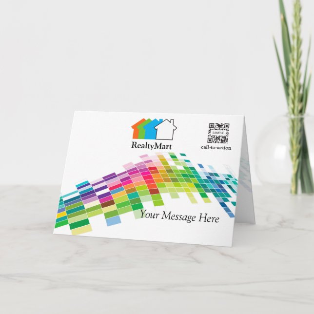 Greeting Card Template House Realtors Karte (Vorderseite)