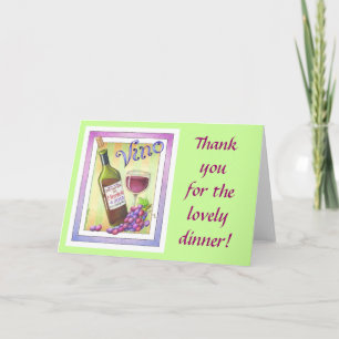 GREETING CARDS - VINO! Du hattest mich bei MERLOT! Karte
