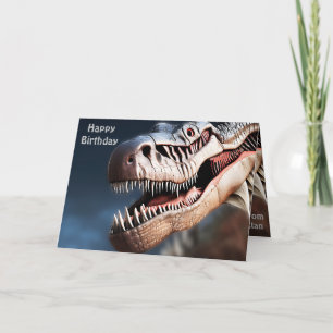 Greeting Fellow T-rexs, carte d'anniversaire
