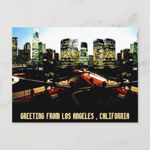 GREETING LOS ANGELES, KALIFORNIEN MOJI GBADAMOSI POSTKARTE