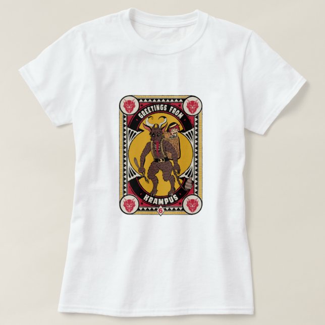 GREETING VON KRAMPUS T-Shirt (Design vorne)