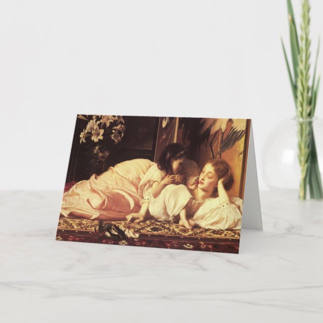 Greetingcard mit Lord Frederick Leighton Painting Karte (Vorderseite)