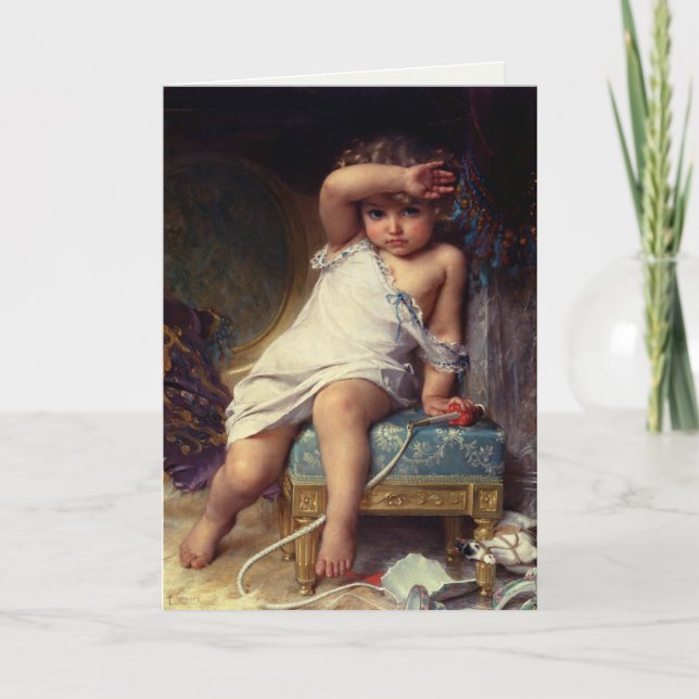Greetingcard mit Malerei Emile Munier Karte (Vorderseite)