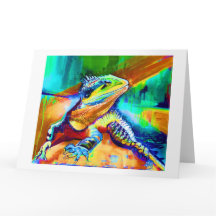 GREETINGKARTE - MALERIERUNG VON WASSERDRAGON