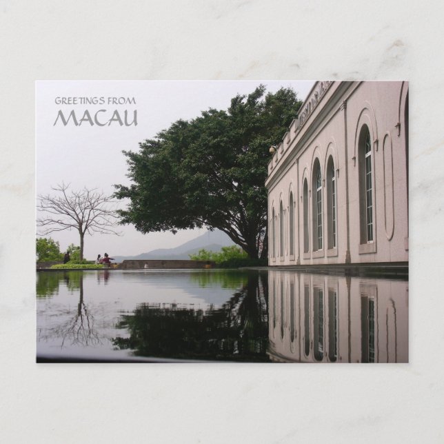 GREETINGS AUS MACAU POSTKARTE (Vorderseite)