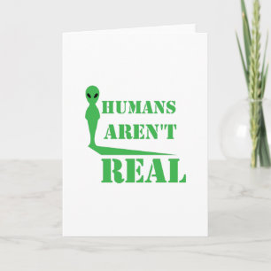 Greetings Earthling Alien Peace Funny Birthday Karte