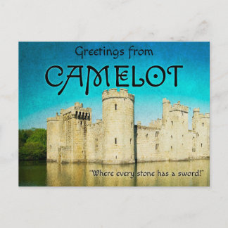 Greetings from Camelot Postcards Feiertagspostkarte