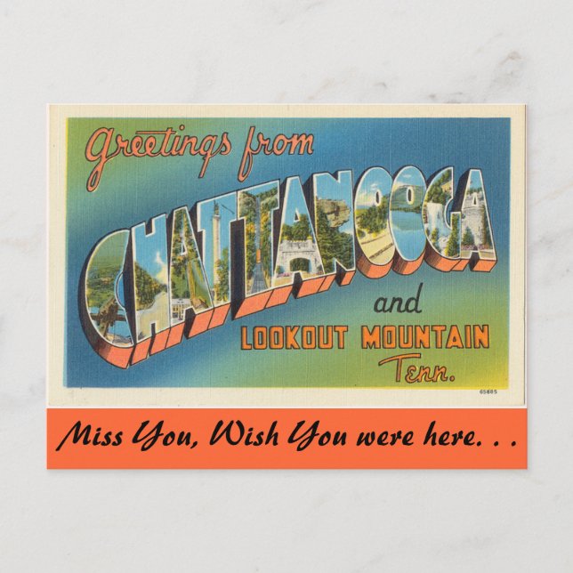 Greetings from Chattanooga Postkarte (Vorderseite)