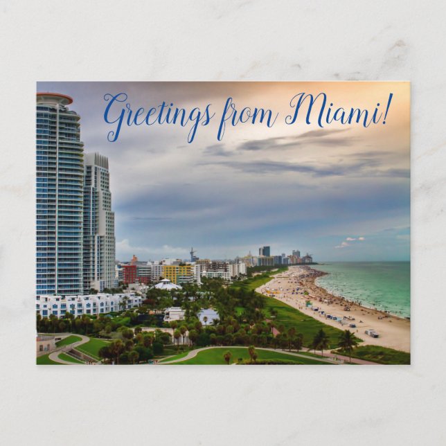 Greetings from Miami! Postcard Postkarte (Vorderseite)