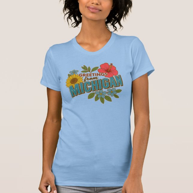 Greetings from Michigan t-shirt (Vorderseite)