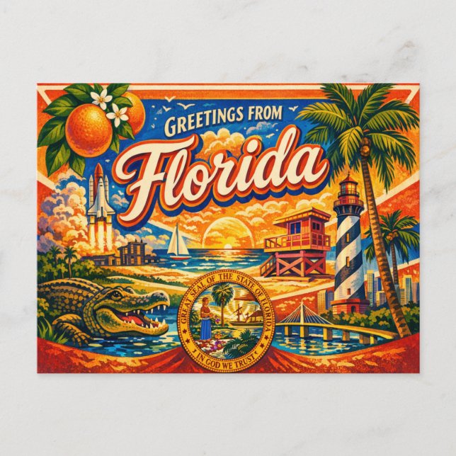 Greetings From Postcard  Postkarte (Vorderseite)